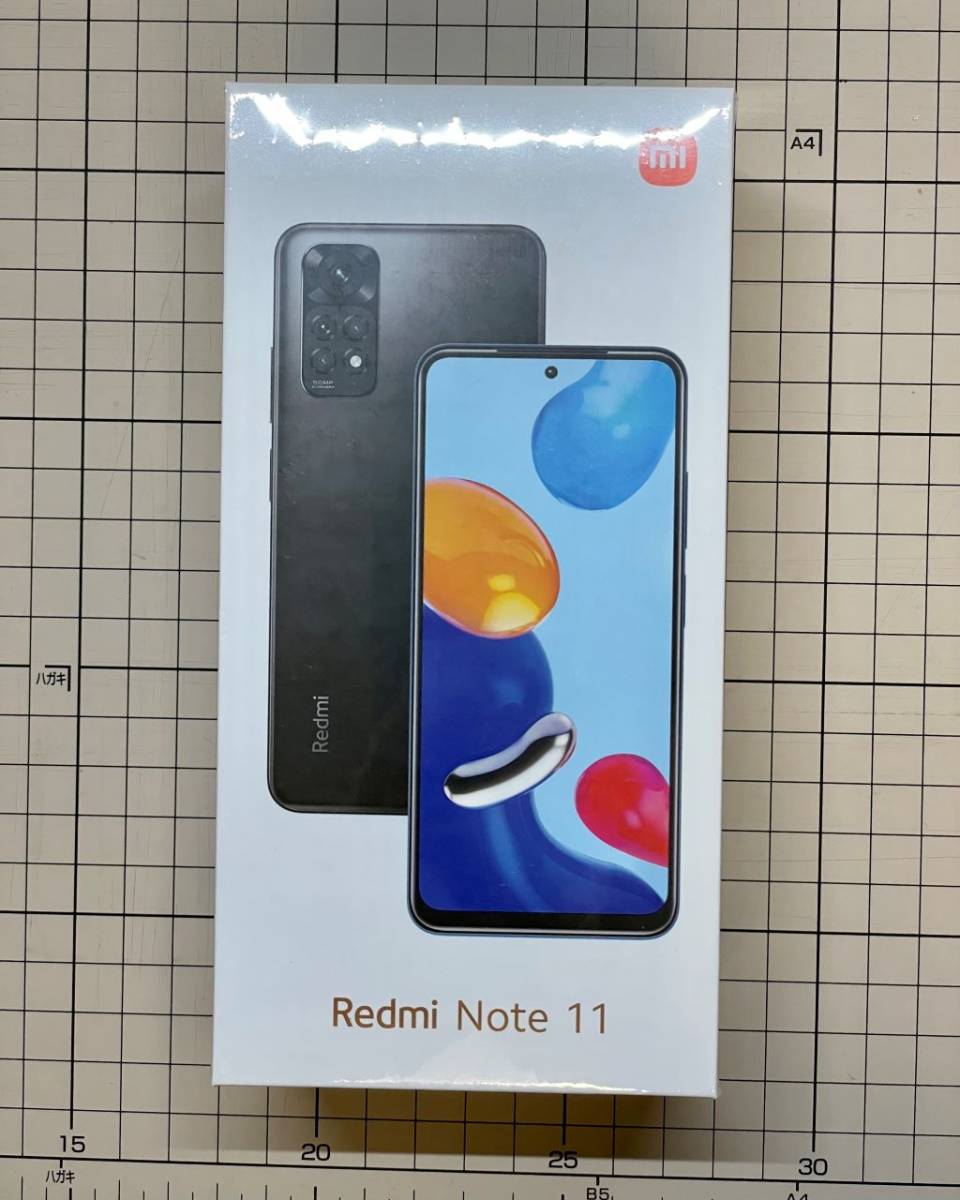 新品 未開封 Xiaomi SIMフリー Redmi Note 11 Graphite Gray 4GB RAM