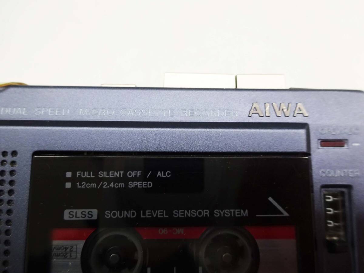 ●動作しません アイワ AIWA マイクロカセットレコーダー MICRO CASSETTE REDORDER TP-M7BL オーディオ ポータブル 携帯 音楽 プレーヤー の画像2