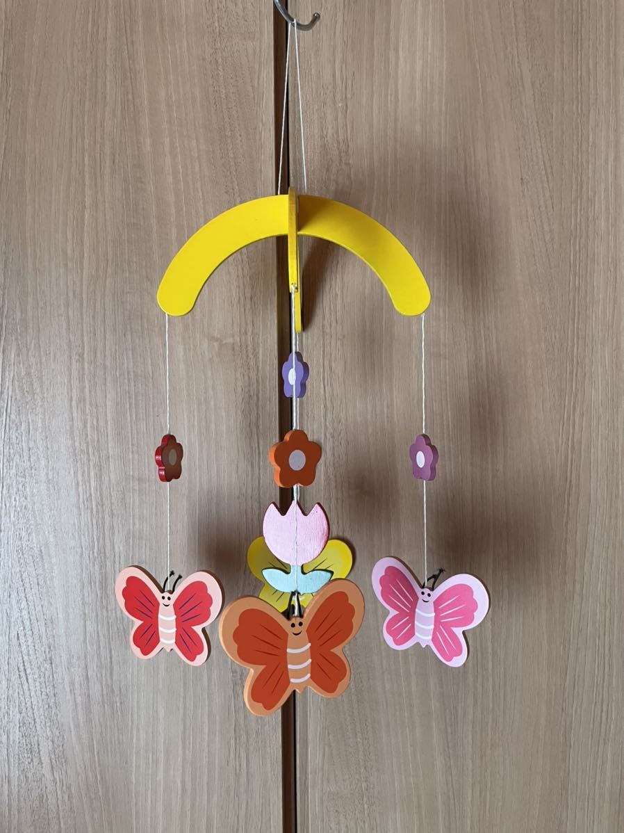  mobile USED colorful . flower field wooden toy baby 