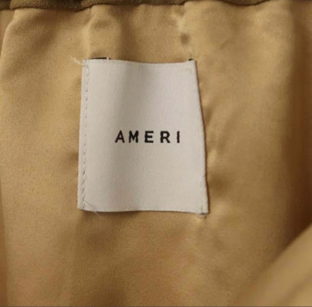 アメリヴィンテージ Ameri VINTAGE アメリ AMERI ロングタイトスカート ラップデザイン キャメル