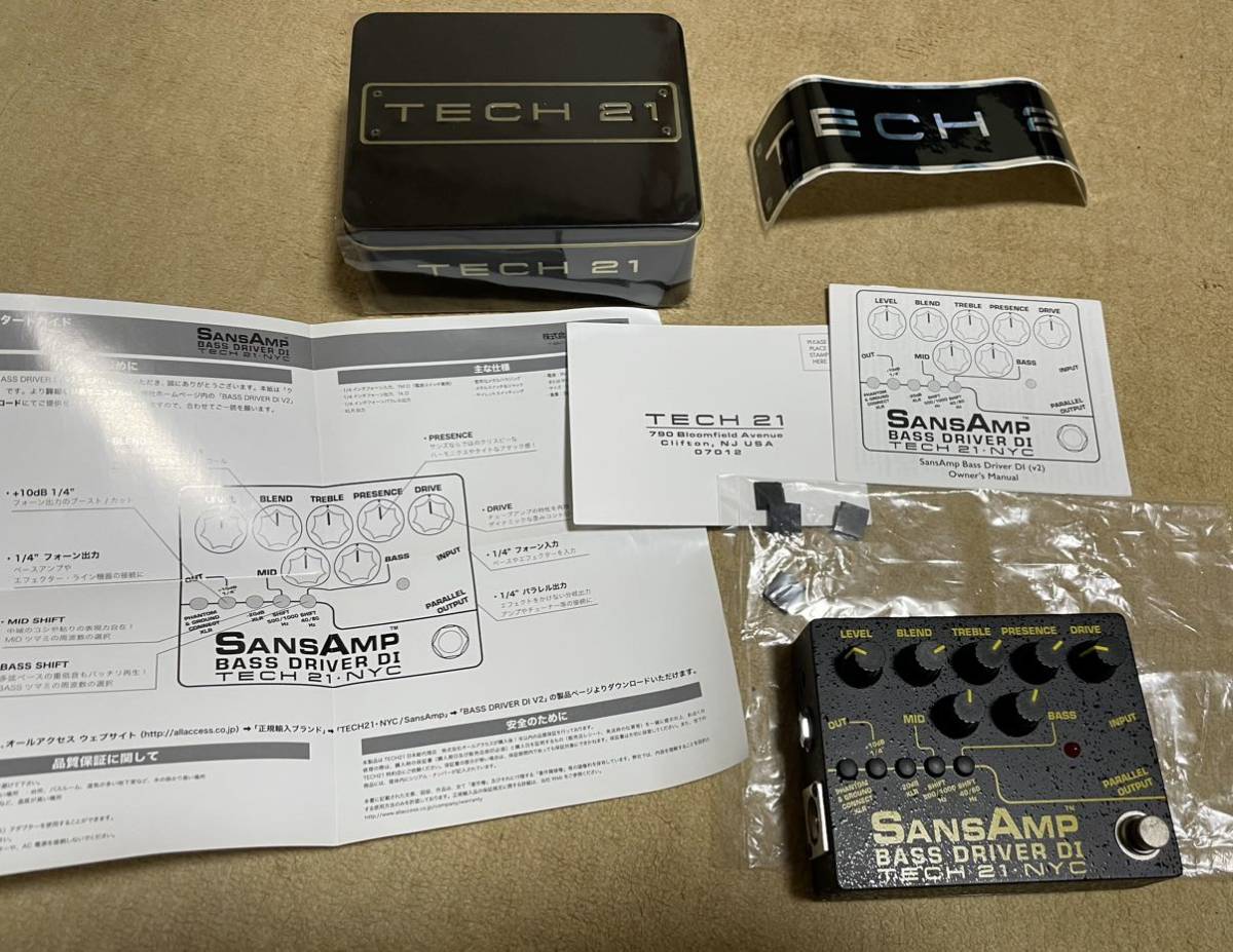 TECH21 SANSAMP BASS DRIVER DI V2 テック21 サンズアンプベース