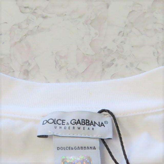 新品ドルチェ＆ガッバーナロゴＴシャツ半袖白色ＭホワイトDolce&Gabbana_画像6