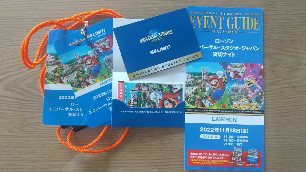 ローソン ユニバーサルスタジオジャパン 貸切ナイト ２名分