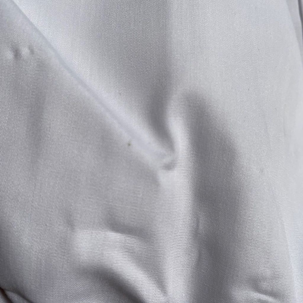 【送料無料】未使用 シミ汚れあり 綿55% 長袖 ワイシャツ L 41-82 白 無地 メンズ ビジネス フォーマル 就活 面接 冠婚葬祭 リクルート