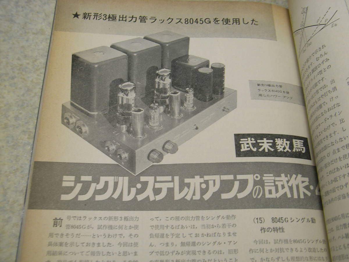 ラジオ技術 1975年4月号 ラックス8045Gアンプの製作 高性能プリアンプの製作特集 ラックスキットA3000/トリオKA-3300全回路図 の画像6