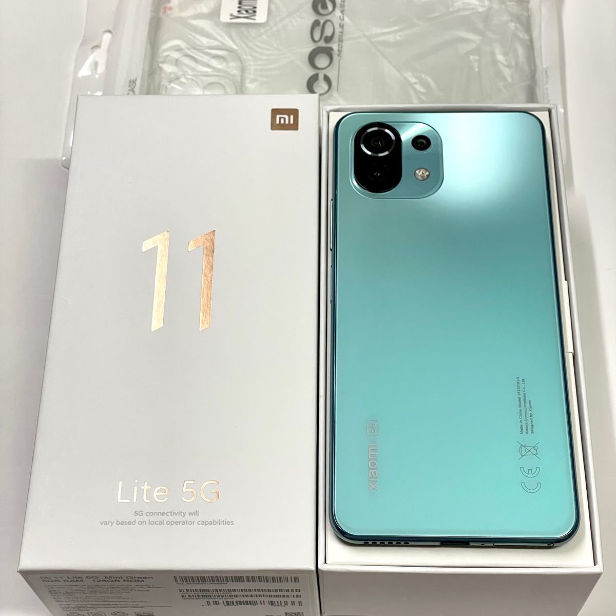 感謝報恩 【美品-SIMフリー】mi 11 lite 5g ミントグリーン 128G