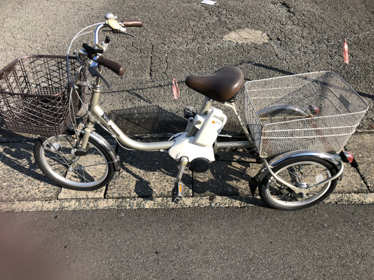 ヤフオク! - ☆Panasonic/パナソニック 電動アシスト三輪自転車...