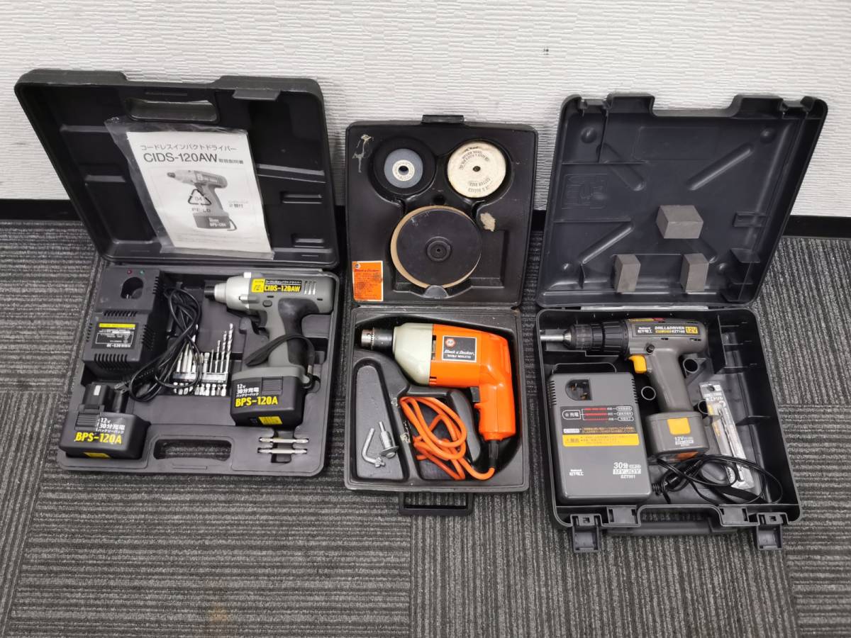 ヤフオク! - ☆電動工具3点セット☆松下電工/ドリルドライバー/Blac...