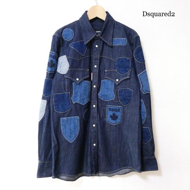 DSQUARED2/ディースクエアード デニムシャツ ストレッチ インディゴ
