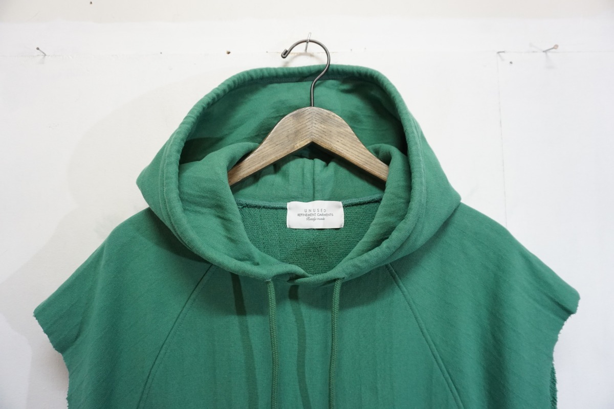 22SS UNUSED アンユーズド Sleeveless Hoodie ノースリーブ ビッグ