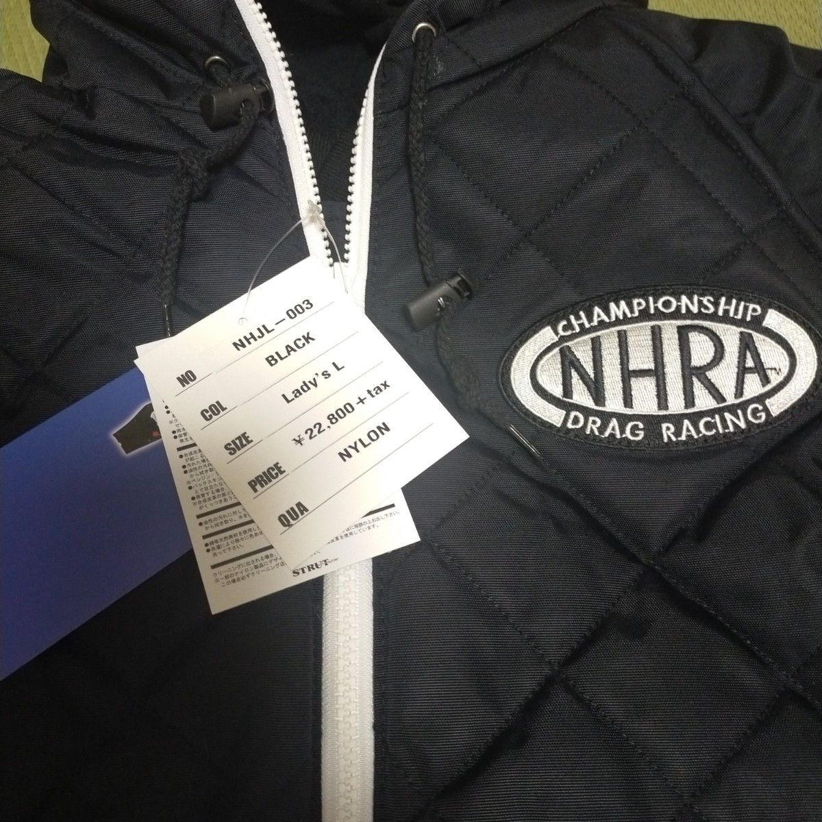 NHRA レディスモデル サイズL プロテクターナイロンジャケット(中綿入り)