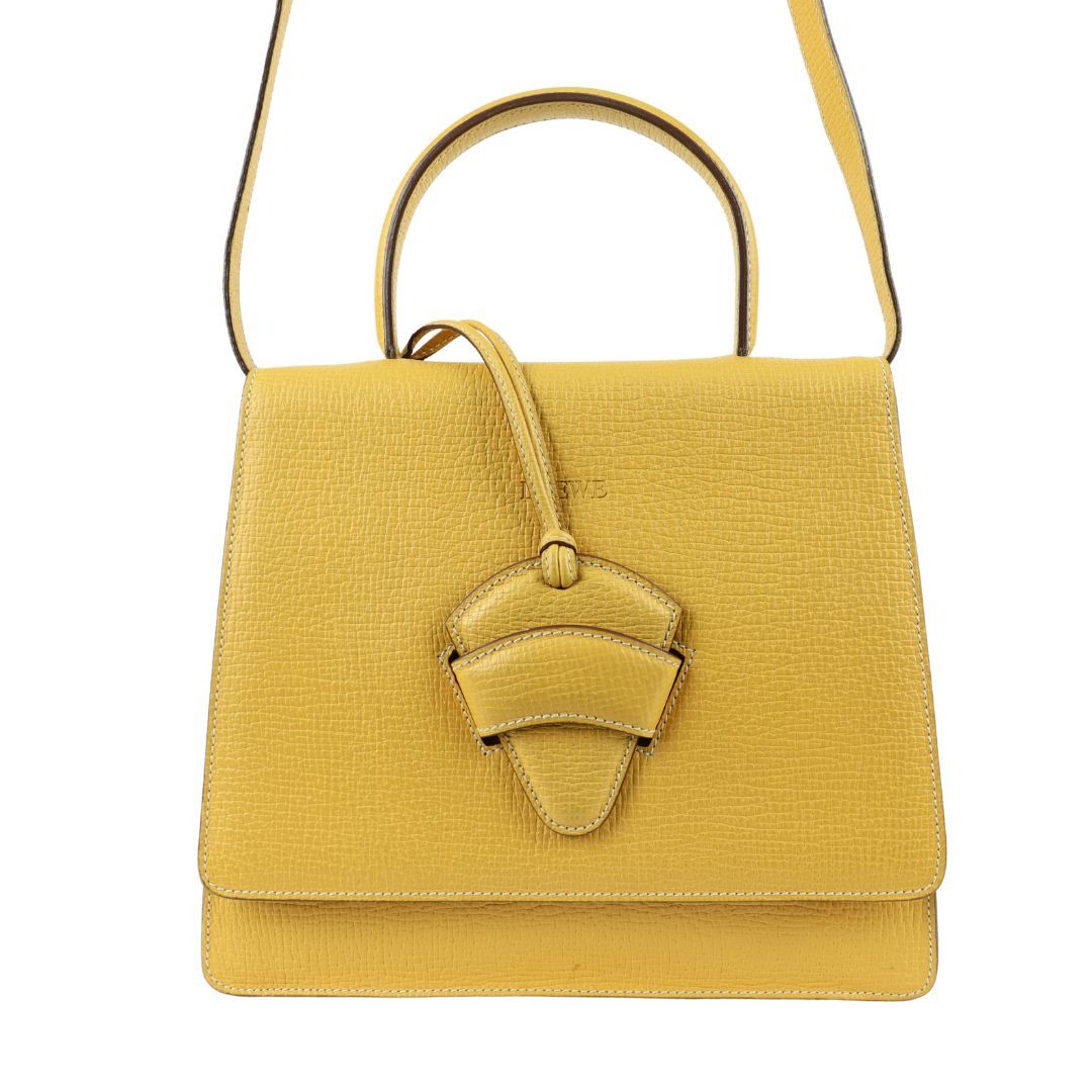  Loewe Barcelona mustard yellow 2 Way bag (01304) shoulder bag 
