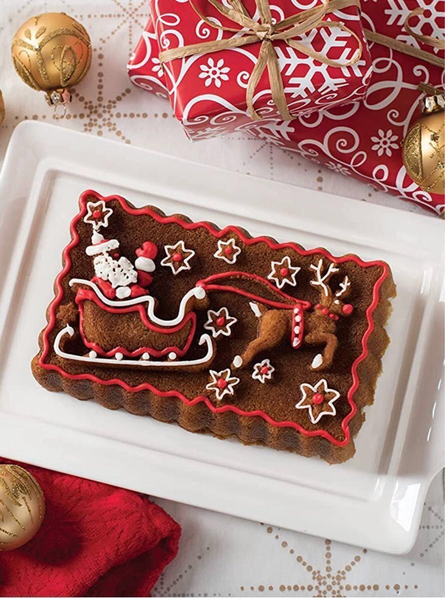 ノルディックウェア サンタ ローフパン NORDIC WARE Santa’s Sleigh Loaf Pan クリスマス