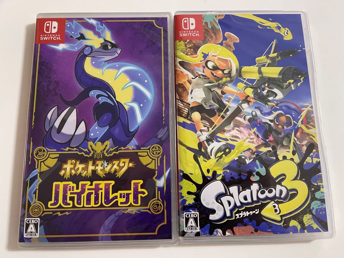 switchソフト3本セット ポケモンSV スプラ3 スプラ2 switchソフト3本セット ポケモンSV スプラ3 スプラ2