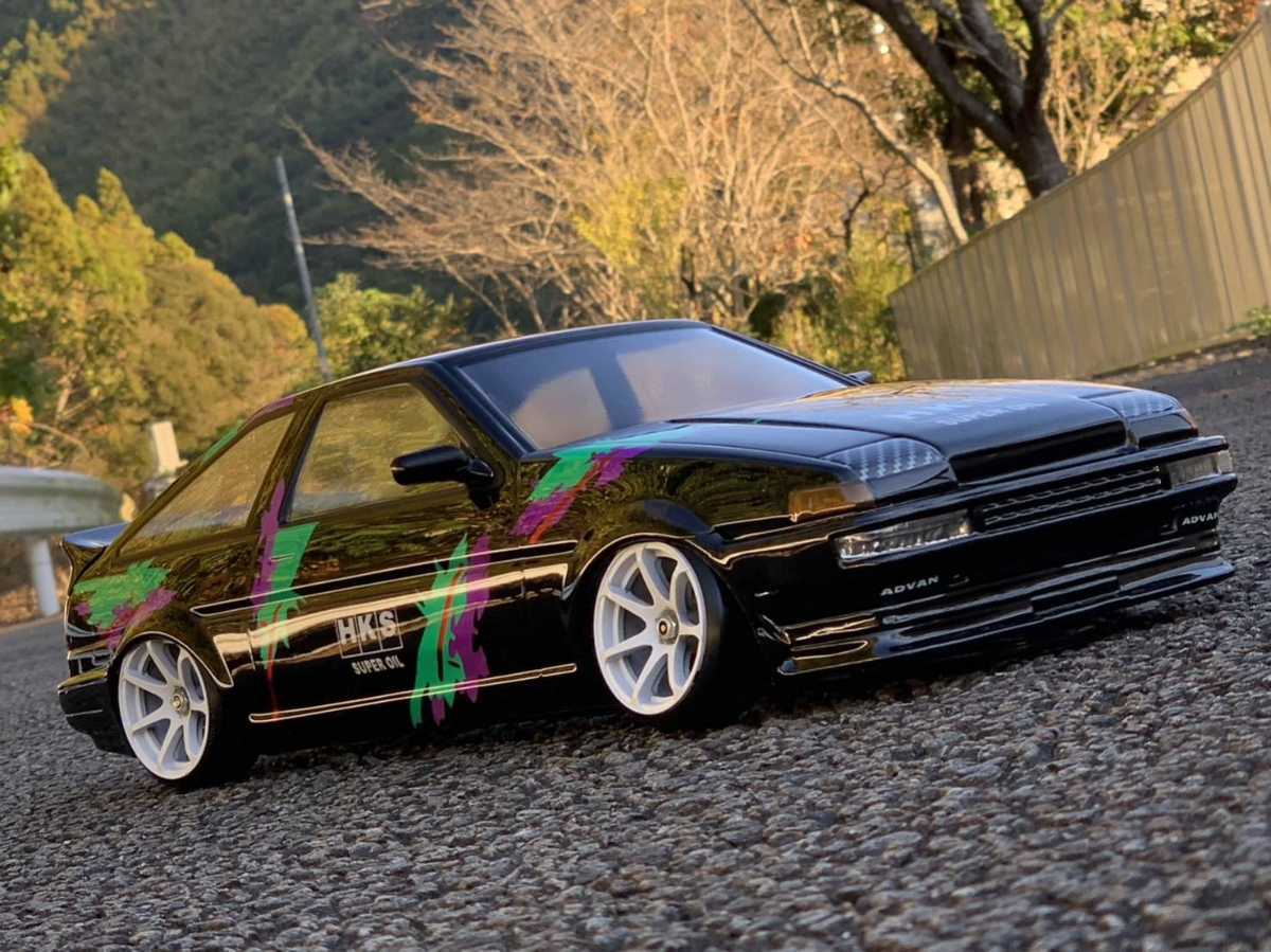 パンドラ ハコカリボディ LP86 Yahoo!オークション - パンドラ ボディ AE86 HKSカラー ラジコン