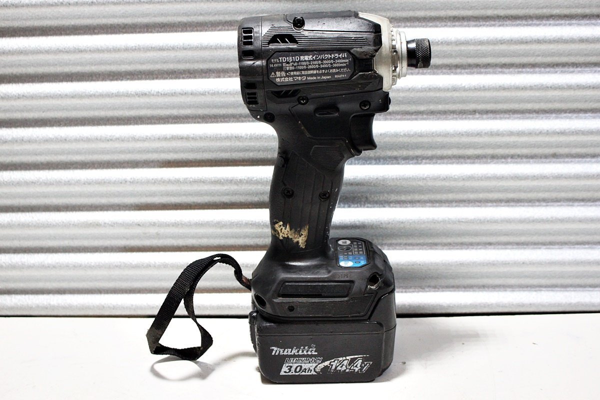 1円~【】makita マキタ 14.4V充電式インパクトドライバ TD161DRGXB