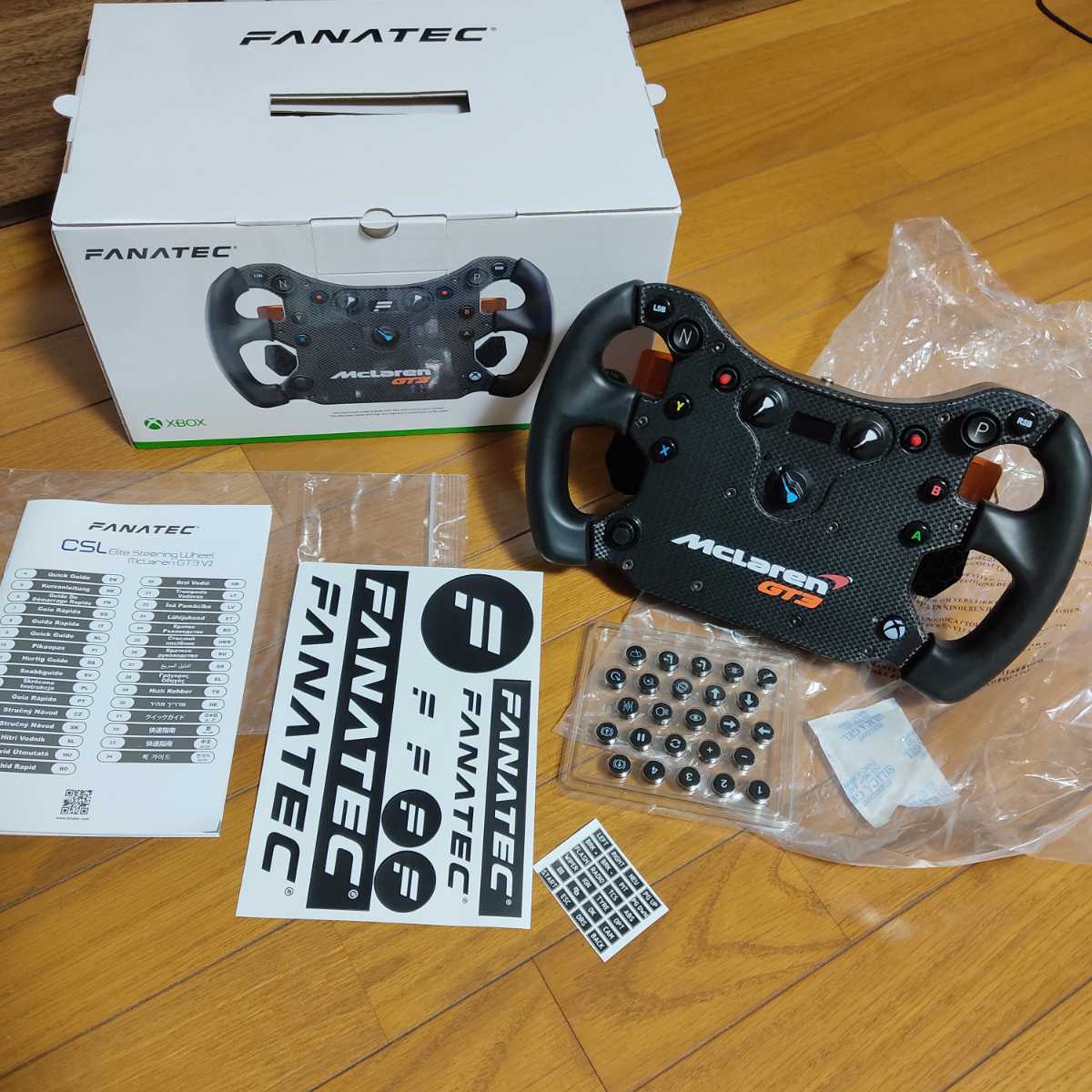 FANATEC CSL Elite Steering Wheel McLaren GT3 V2 最新モデル FANATEC CSL Elite Steering Wheel McLaren GT3 V2 最新モデル
