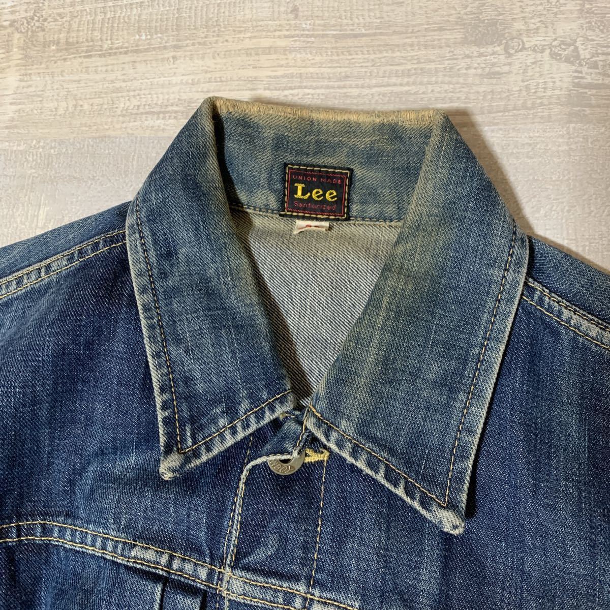 【雰囲気抜群 復刻】Lee COWBOY 大戦モデル lot 1012 Denim Jacket リー カウボーイ デニム ジャケット 101J サイズ38 L相当 Gジャン