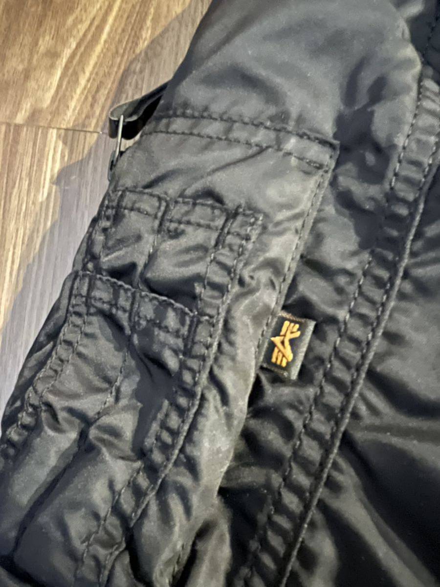 美品】STUSSY×ALPHA INDUSTRIES/N-2B フライトジャケット ブラック
