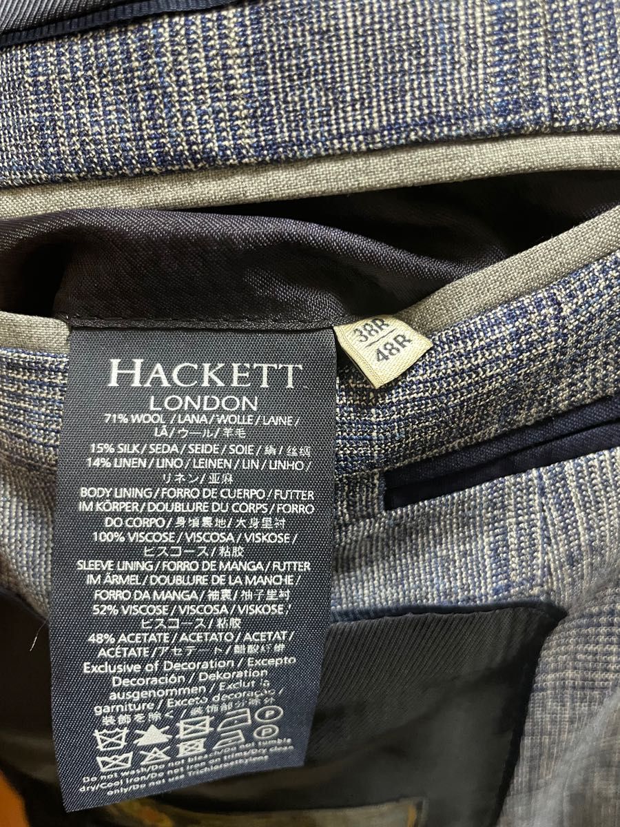 Hackett Mayfair HACKETT LONDON テーラードジャケット グレンチェック 
