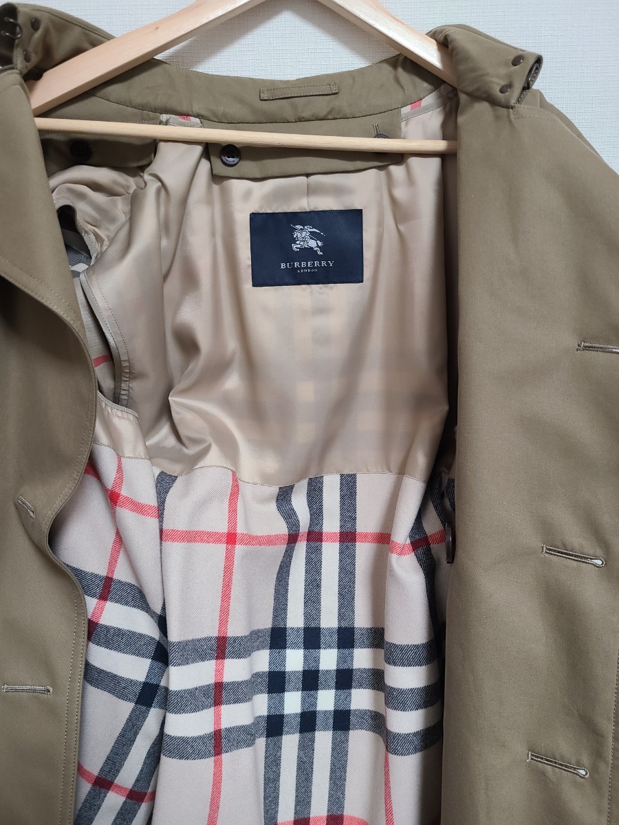 バーバリー ロンドン BURBERRY LONDON　チェック ダブルトレンチコート sizeL　A1A14-777-72 