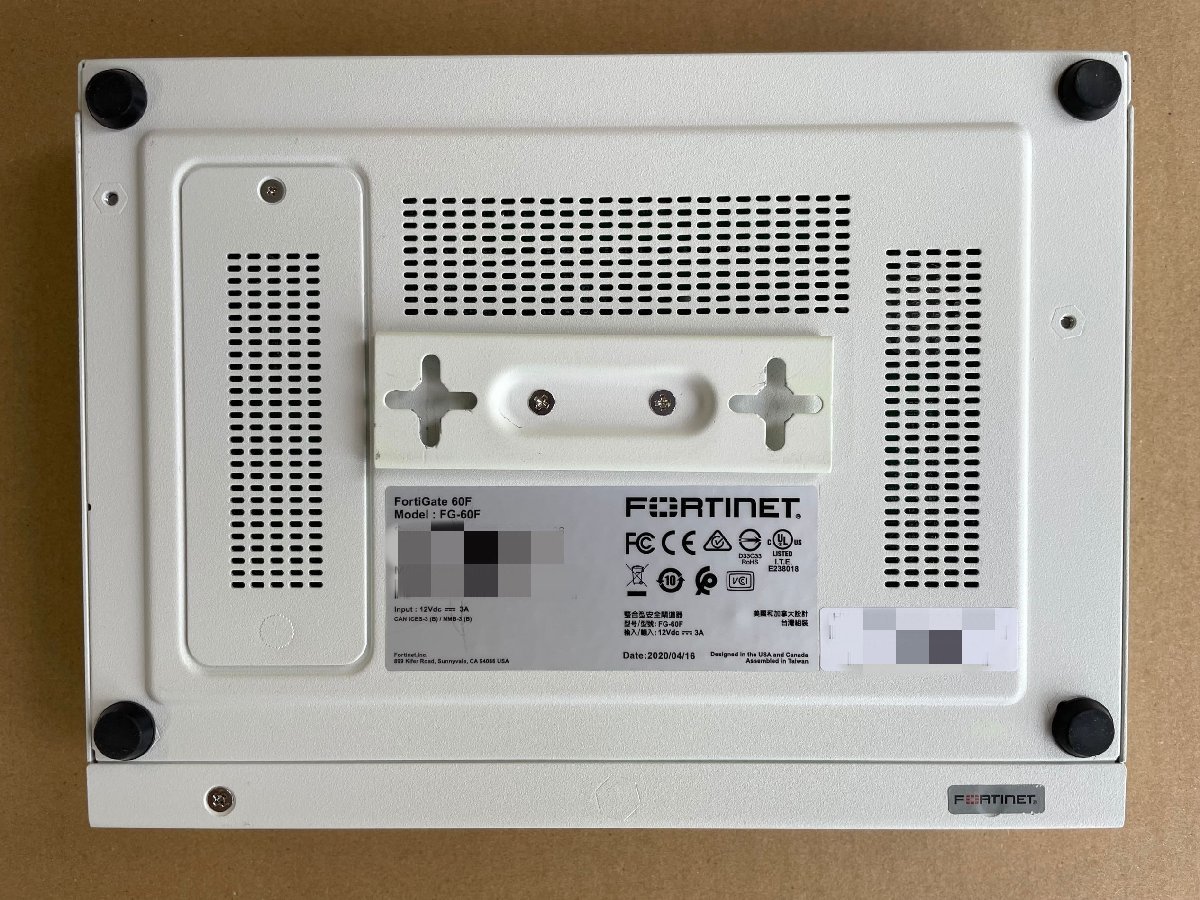 FORTINET FortiGate FG-60F Date:2020 www.aino.ac.jp