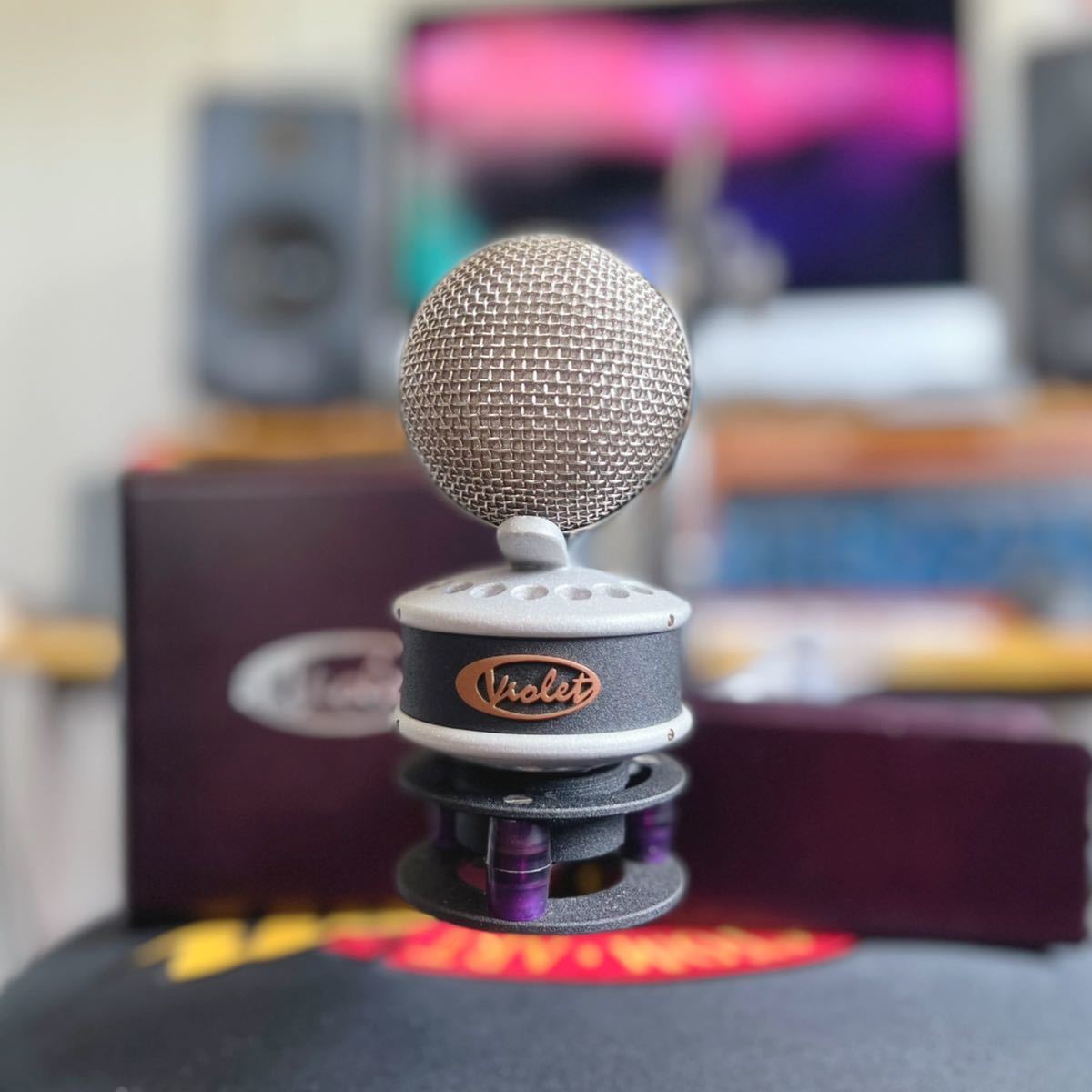 Violet Design THE BLUE GLOBE sony 専用木製ケース付き Vintage 入手