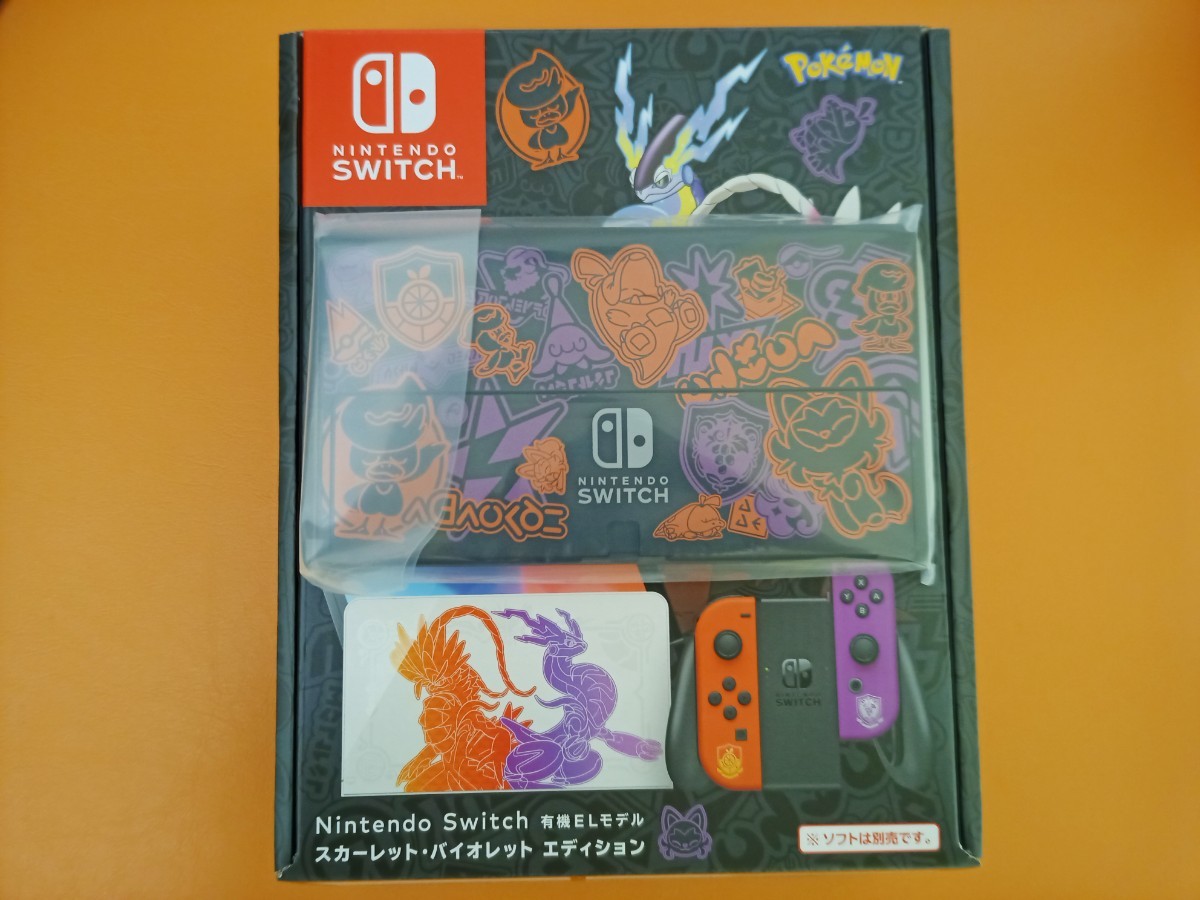 有機el switch 本体のみ 納品書あり スカーレット・バイオレットエディション ポケットモンスター ポケモン