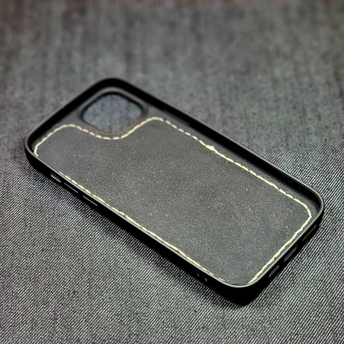 [1 piece limitation immediately shipping possible ]iPhone 14 Plus iPhone 14 plus the back side case card storage part attaching Tochigi saddle leather scorching tea leather total hand .. harness worker atelier 