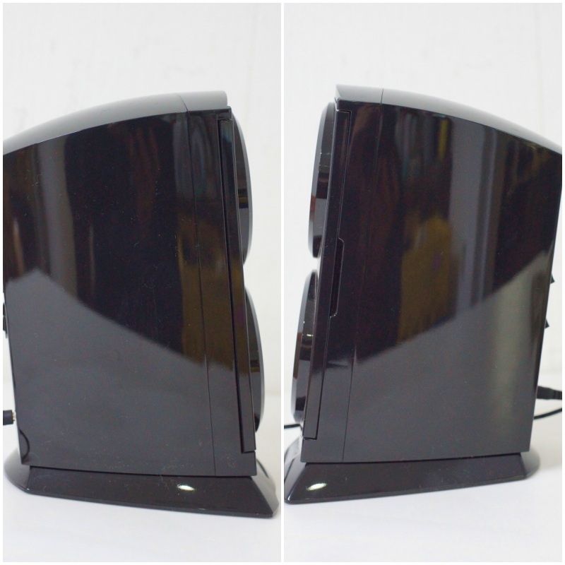h379◇ワインディングマシーン 《 ベルソス VS-WW012 縦型ツイン 2本巻き LEDライト付き ブラック 》の画像3