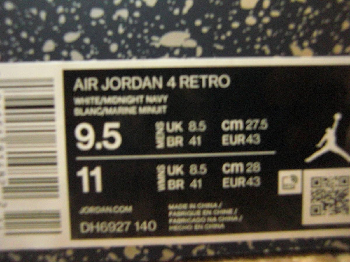 即決 新品 Nike Air Jordan 4 Midnight Navy ナイキ エアジョーダン 4