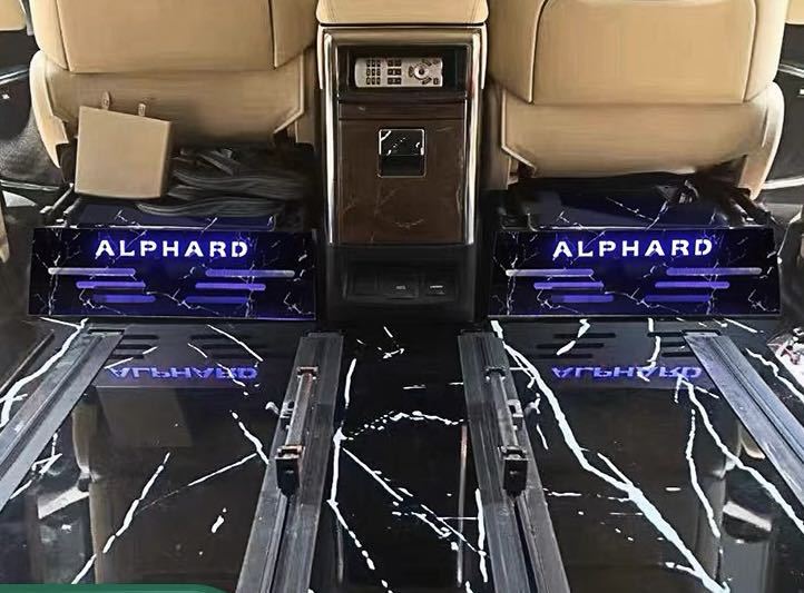 アルファード ヴェルファイア30系 大理石紋LED シートバックキック