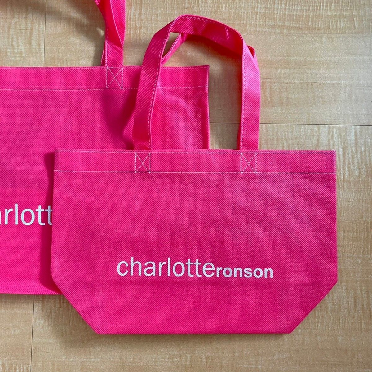 Charlotte ronson シャーロットロンソン ショップ袋 2個セット エコバッグ トートバッグ