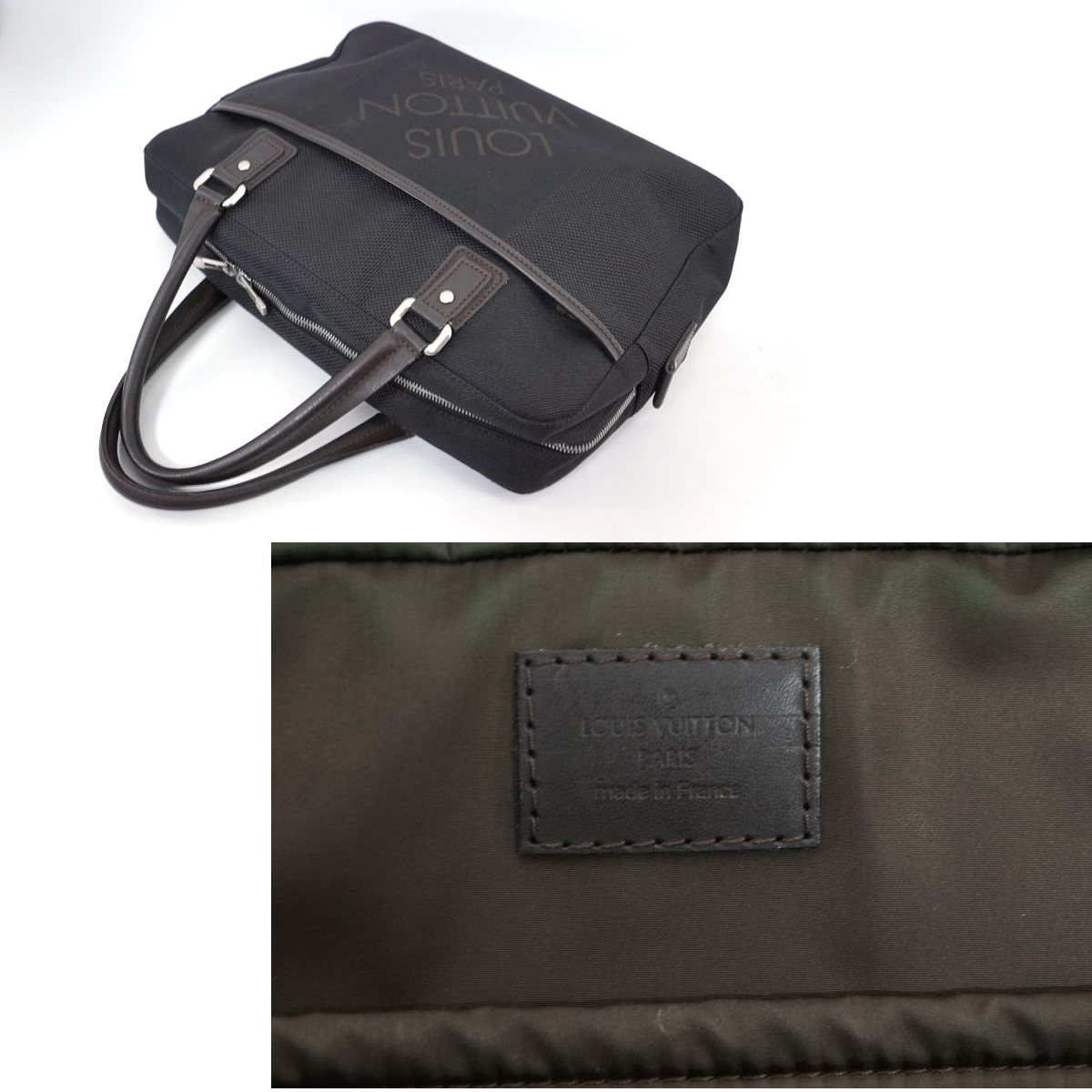 【美品】Louis Vuitton ダミエジェアン ヤック ビジネスバッグ PCバッグ 鞄 ノワール 黒 DAMIERGEANT メンズレディース  ジュアン M93082