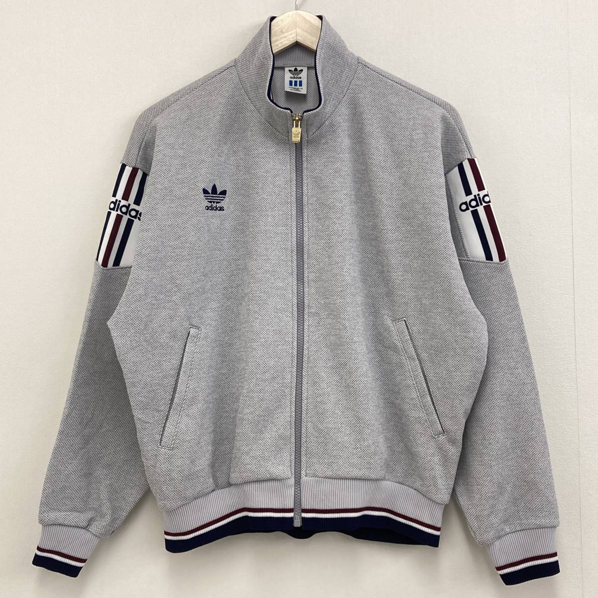 80s 90s adidas ジャージ グレー Lサイズ アディダス デサント