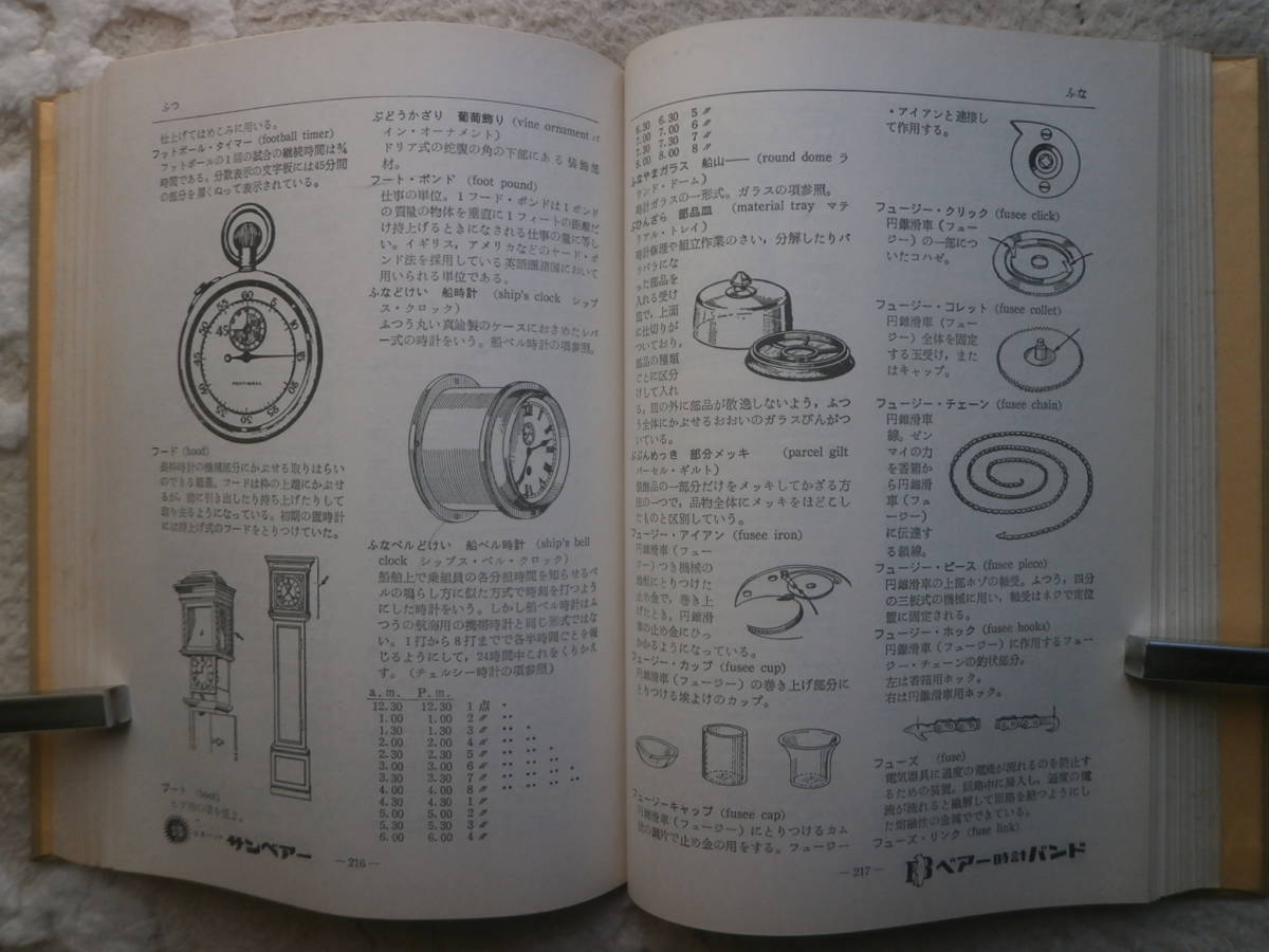 時計の部品・工具・内部構造・装置・調整法など ＜時計事典＞ 大名時計 分解写真 大名時計製作用の工具 機工分類 昭和35年発行の画像1