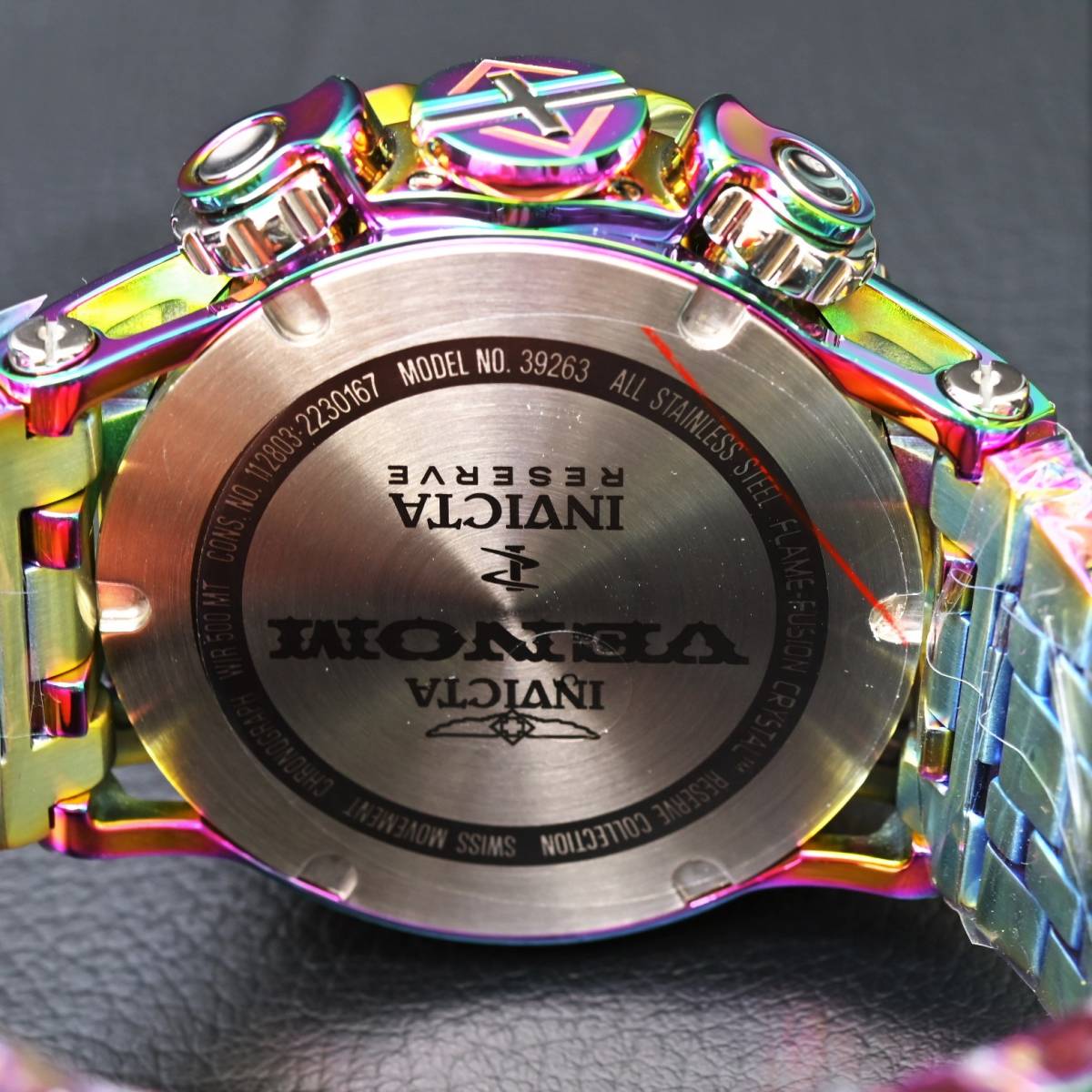 INVICTA インビクタ『Reserve Venom Viper 39263』★電池式★500ｍ防水★ケース51mm★スイス製Mvt★シェル文字盤★マスターカレンダー機能_画像8