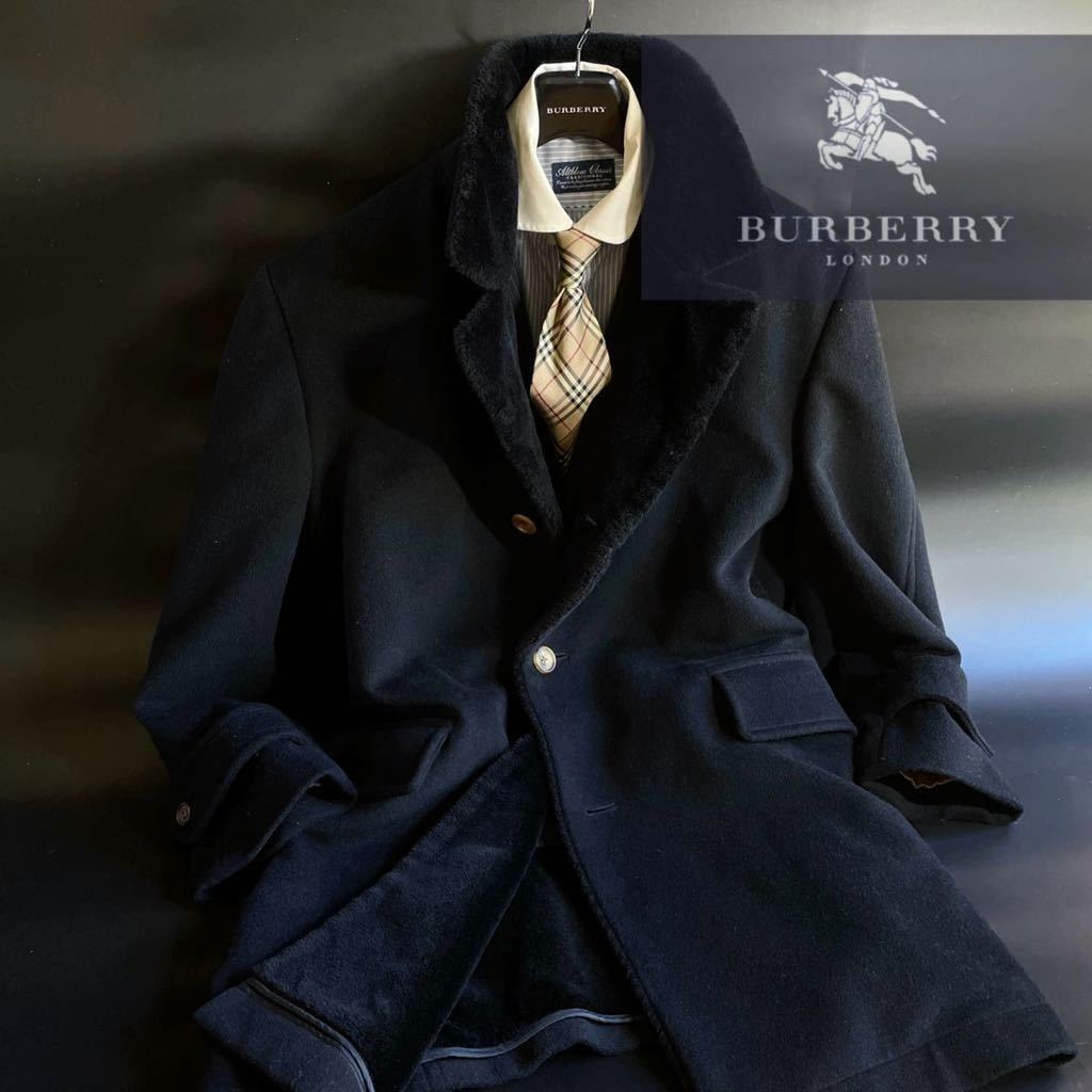 ヤフオク! - 定価14万 超美品BURBERRY 最高の一着 最高級ムー...