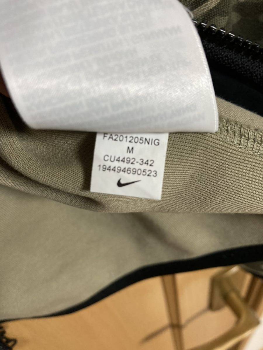 中古 NIKE TECH FLEECE セットアップ CU4492-342 CU4498-342 Mサイズ テックフリース カモフラ 迷彩 パーカー ジョガーパンツの画像5