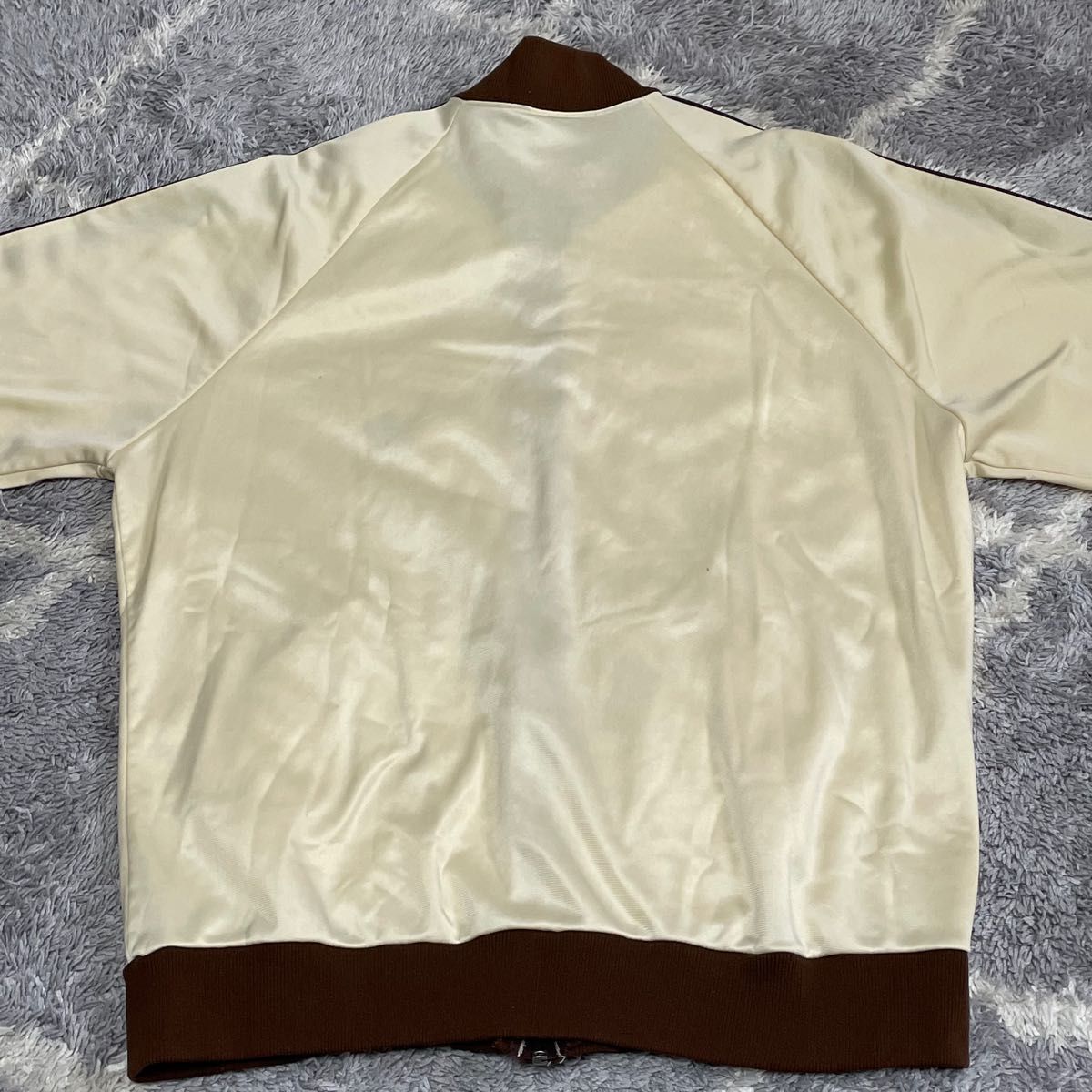 値下げ アディダス トラックジャケット ベージュ 80's ジャージ 値下げ アディダス トラックジャケット ベージュ 80's ジャージ