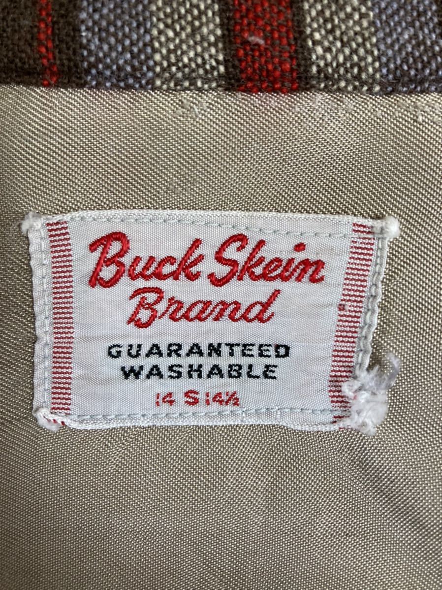 【即決】50's BUCK SKEIN ビンテージ チェック ネルシャツ_画像3