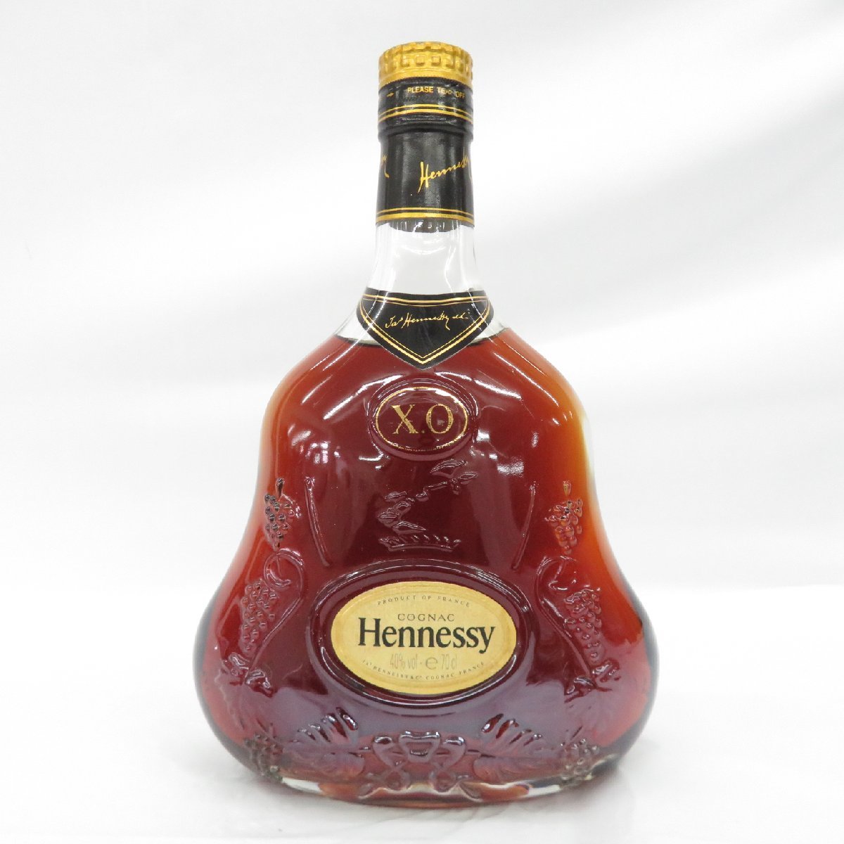 未開栓】Hennessy ヘネシー XO 金キャップ クリアボトル ブランデー