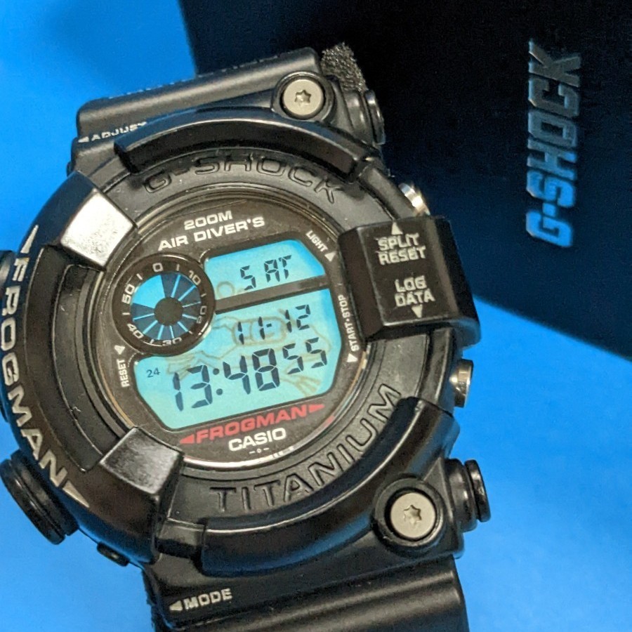 激レア CASIO G-SHOCK フロッグマン 初代メンインブラック-