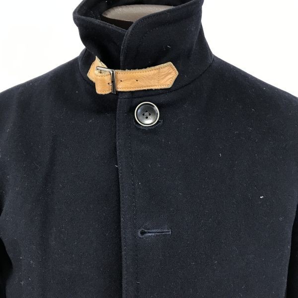 訳あり特価★JOURNAL STANDARD★スタンドカラー/ウールコート【Mens size -M/紺/navy blue】Coats/Jackets◆BH4_画像7