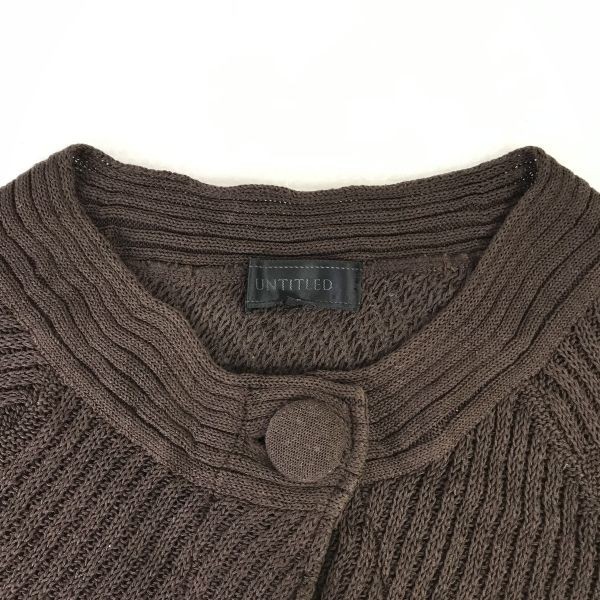 Made in Japan* Untitled /untitled* knitted cardigan [2/women*s size -M/ tea /brown]Tops/Cardigan*BH29