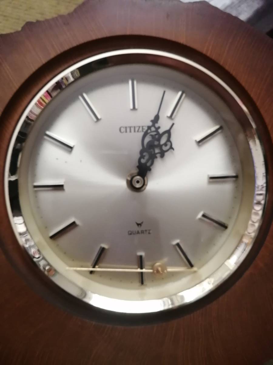【ジャンク品】CITIZEN 置き時計 (30年以上前の製品)_画像3