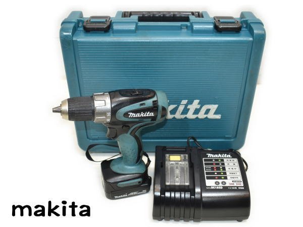 1118B　makita　マキタ　充電式ドライバドリル　DF445DSH　充電器+14.4Vバッテリ付