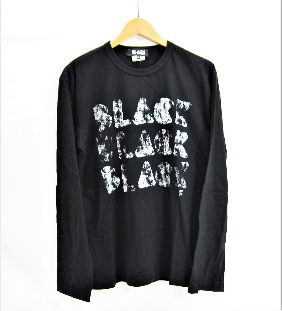 BLACK COMME des GARCONS ブラックコムデギャルソン プリントロングTシャツ 1B-T003 SIZE:XL メンズ 衣類 □UF3509_画像1