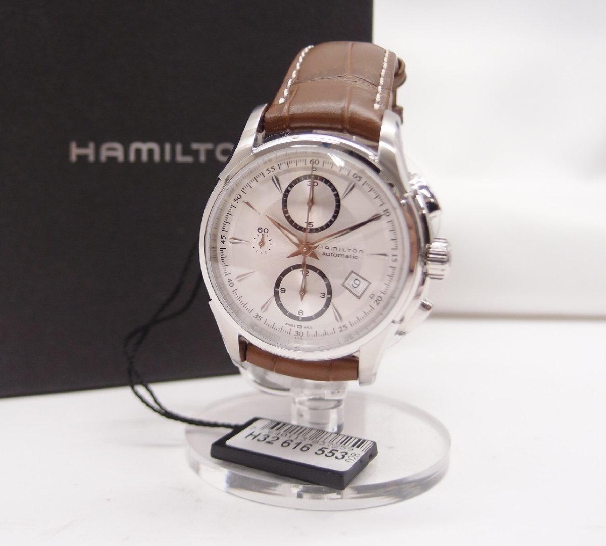 未使用 HAMILTON H32616553 ジャズマスター 自動巻 中古 メンズ 腕時計∴WA5338