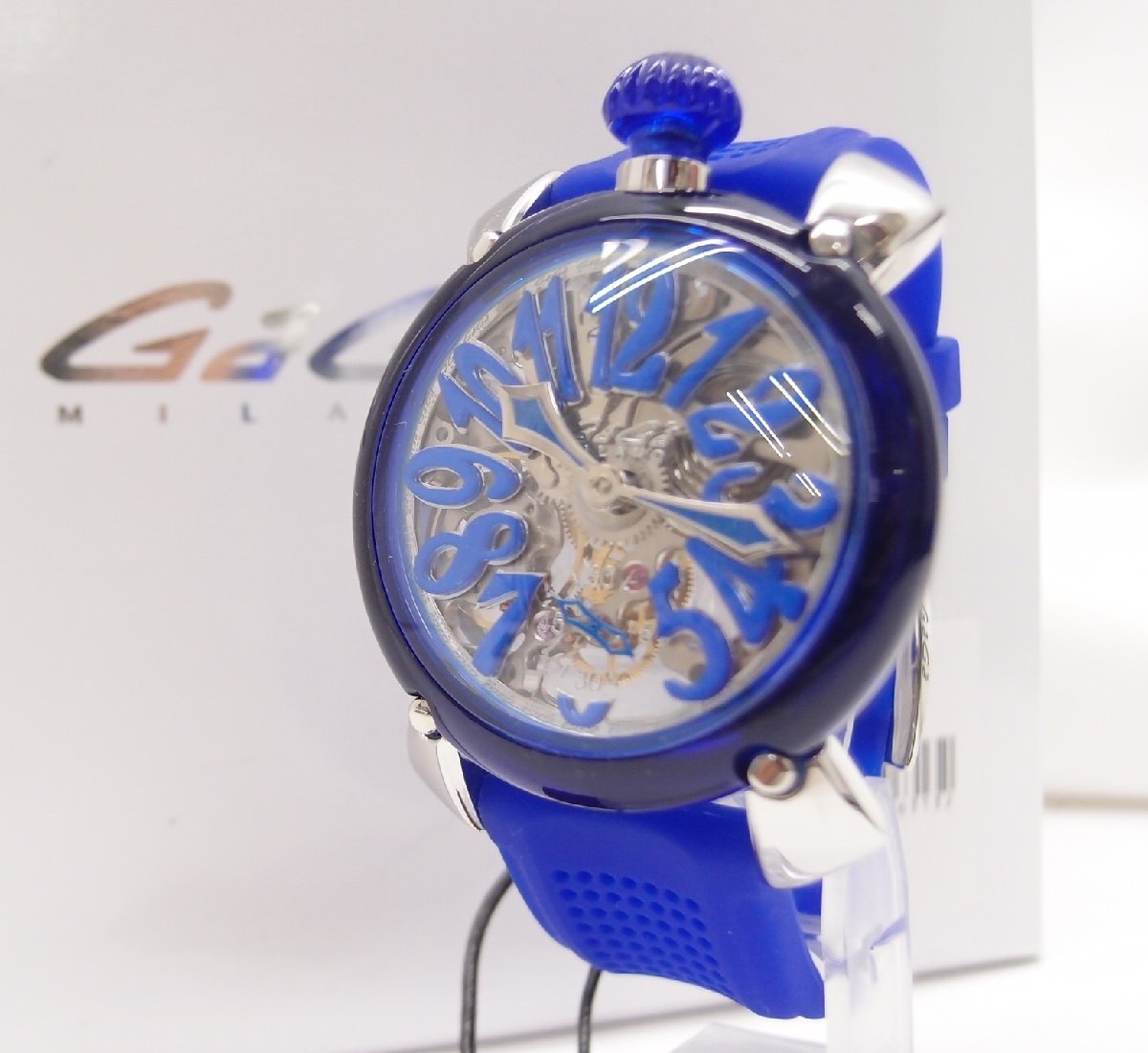 未使用 GAGA MILANO MANUALE 48 マヌアーレ48 手巻 シリコンバンド